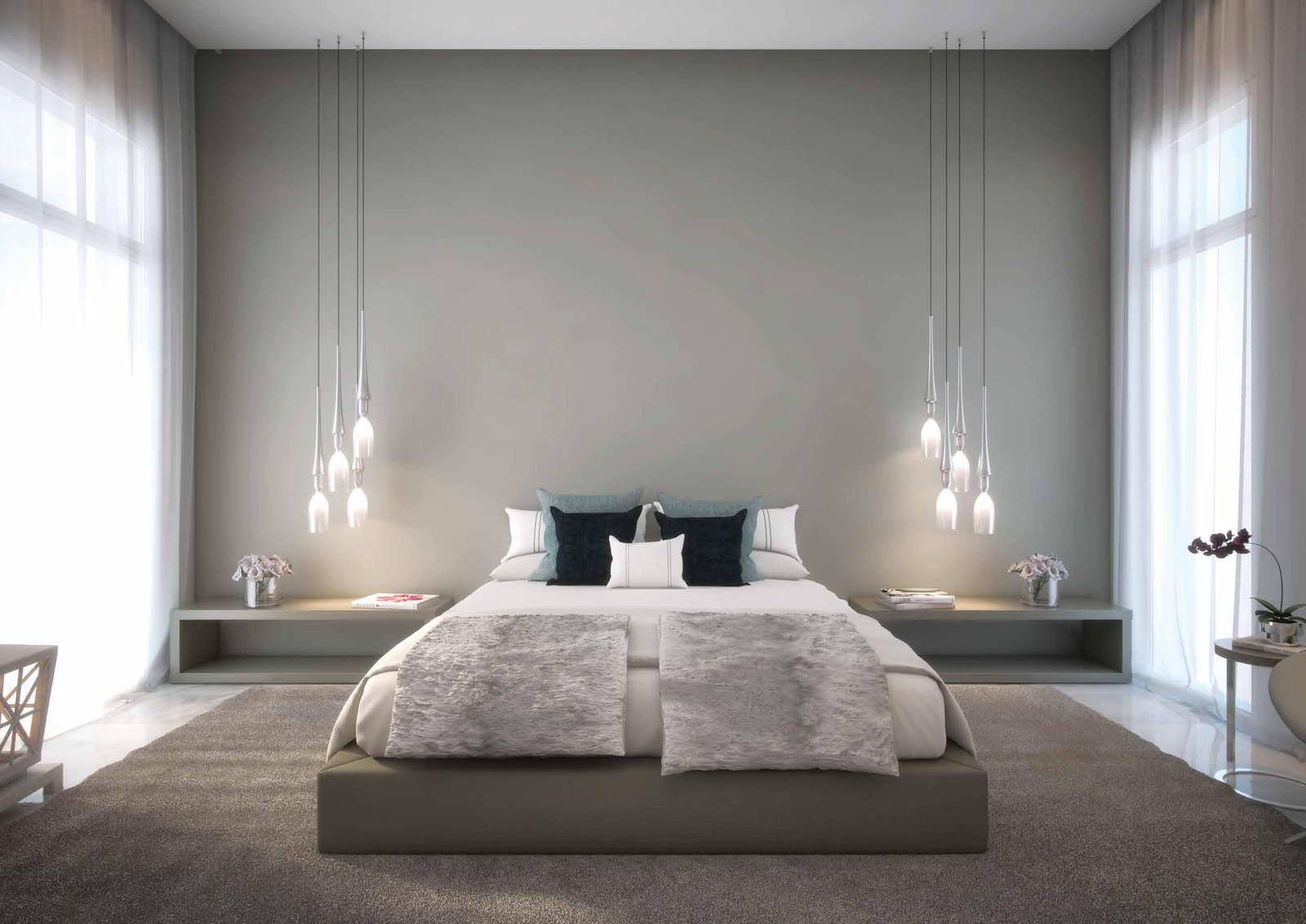 Lush landscaped gardens and community parks surrounding West Yas Villas